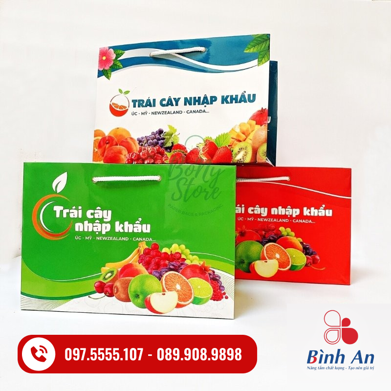 Địa chỉ in túi giấy đựng hoa quả rẻ nhất tại Hà Nội